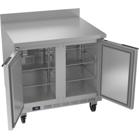 Beverage-Air Refrigerator, Work Top Style, Two Door, 36" W, 8.5 cu. Ft., 115 V WTR36AHC